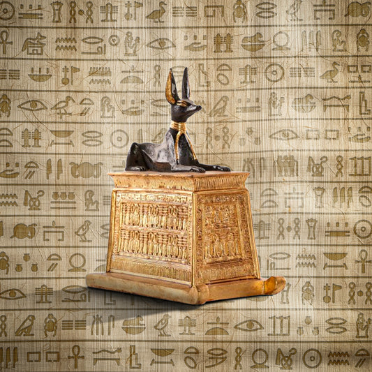 Anubis Statue on a Stretcher