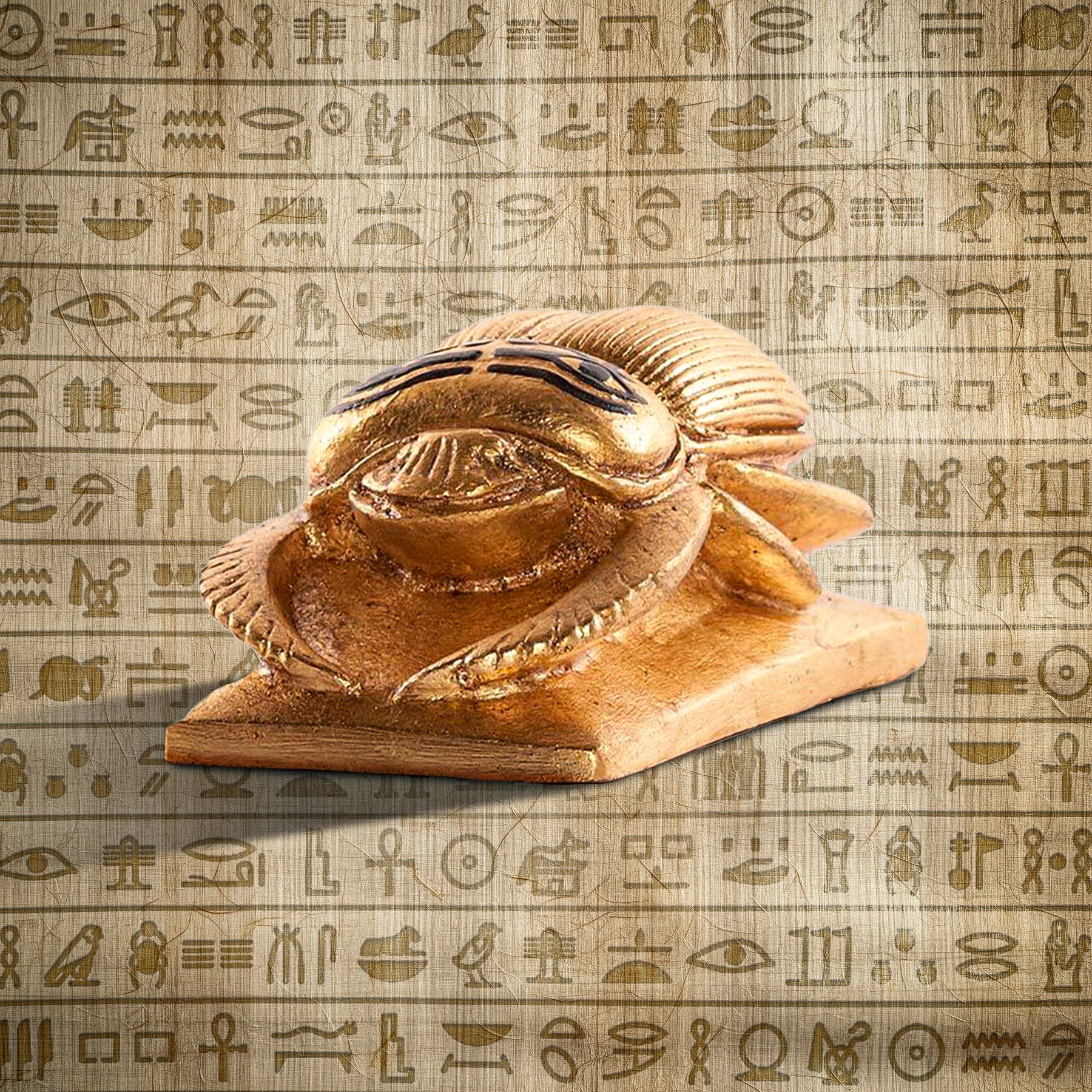 Golden Egyptian Scarab